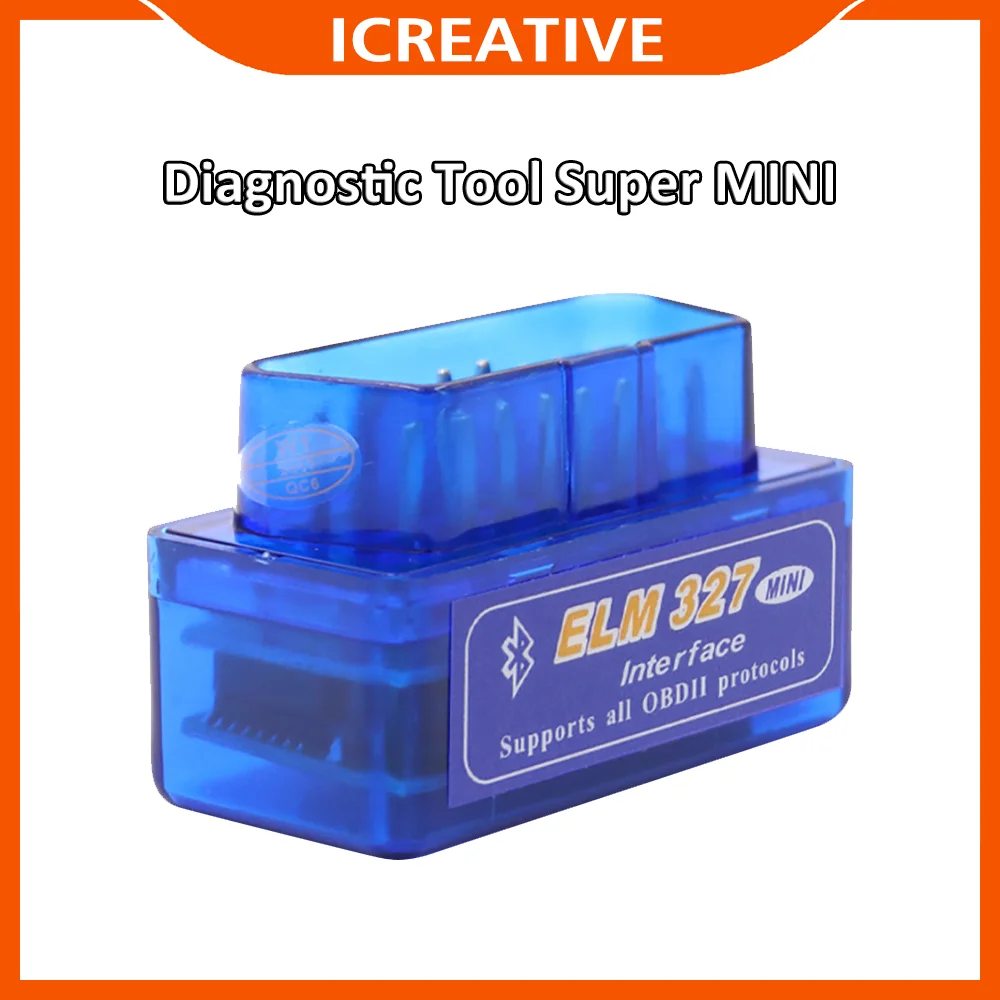 Bluetooth-compatible OBD2 Car Diagnostic Tool Super MINI ELM 327 16PIN OBD2 Scan - $63.16