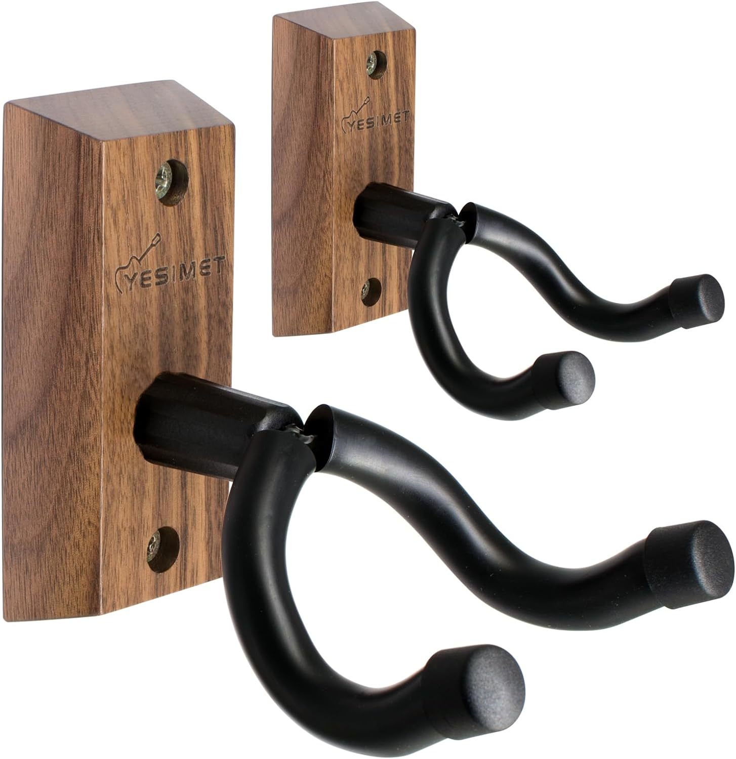 Guitar Hanger Wall Mount - 2 Pack Black Walnut Guitar Wall Mount,Guitar,... - $41.96