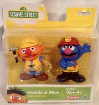 Playskool Sesame Street Friends at Work ERNIE &amp; GROVER Figures 2-Pack - NEW - £14.03 GBP