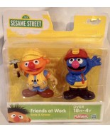 Playskool Sesame Street Friends at Work ERNIE &amp; GROVER Figures 2-Pack - NEW - £14.11 GBP