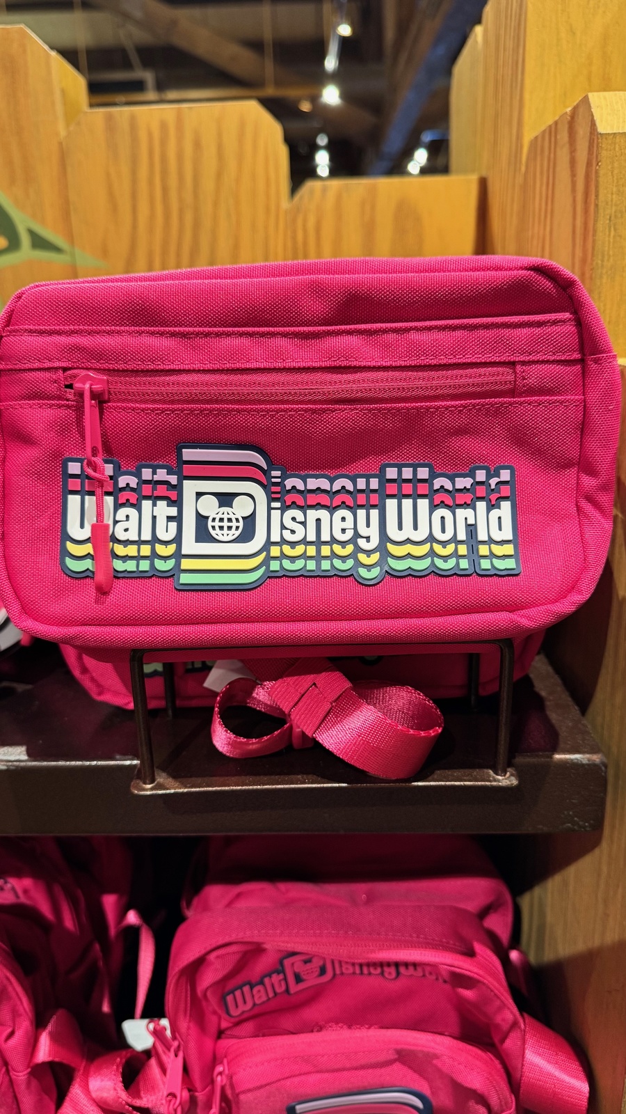 Walt Disney World Mickey Mouse Logo Pink Fanny Pack NEW - $44.90
