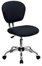 Gray Mesh Mid-Back Padded Swivel Task Office Chair With Chrome Base From... - £112.46 GBP