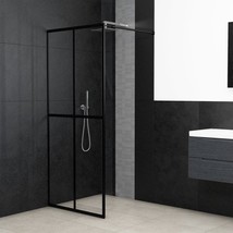 vidaXL Clear Tempered Glass Walk-In Shower Screen, 39x76 inches, Frameless - $321.99