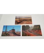 3 Vtg Rail Card Kodachrome Railroad Train Large Postcard Lot 1970&#39;s USA ... - €20,99 EUR