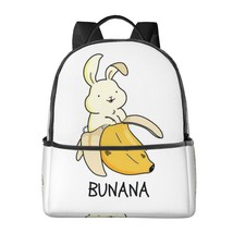 A Cartoon Bunny Sitting On A Banana Backpack - £29.10 GBP
