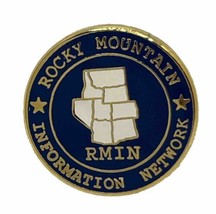 Rocky Mountain Information Network Club Organization Enamel Lapel Hat Pin - £4.64 GBP