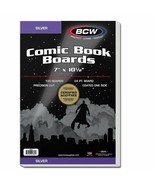 Pack of 100 BCW Silver Comic Backing Boards - Acid Free - White - £12.64 GBP
