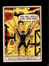 1966 DONRUSS MARVEL SUPER HEROES #53 THIS WILL REALLY CURL YOUR HAIR VG ... - $16.17