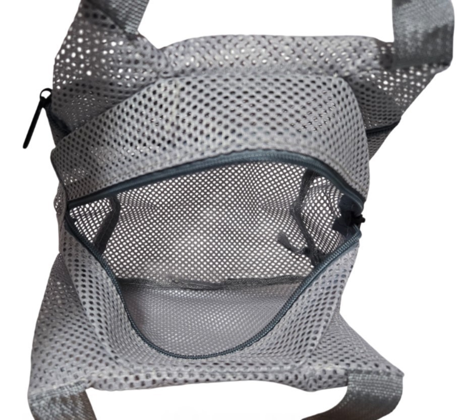 Nylon Breathable Mesh Multi-Use Foldable Women Tote Handbag with Zipper Closure Item image 5