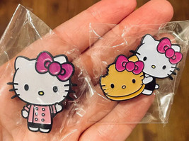 Hello Kitty Cafe Cookie Chef Sanrio 2 Stainless Pins - $37.39