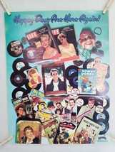 VINTAGE POSTER 1977 SCHOLASTIC DYNAMITE PULLOUT  HAPPY DAYS ARE HERE AGAIN - £11.25 GBP