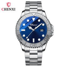 Watch High-End Men&#39;s Water Ghost Solid Steel Belt Men&#39;s Watch Calendar Luminous  - $36.00