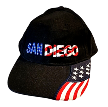 San Diego CA Baseball Ball Cap Hat DBA Athletic Wear Stars Stripes Patri... - £21.32 GBP