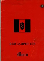 Red Carpet Inn Menu Hood River County Oregon Columbia Gorge 1980&#39;s - £21.77 GBP