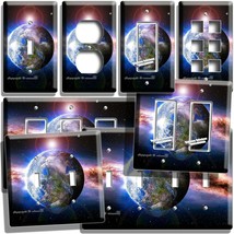 Planet Earth Space Galaxy Stars Light Switch Outlet Plates Celestial Room Decor - £14.25 GBP+