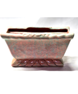Vintage CALIFORNIA POTTERY 356 MCM Art Deco Planter 9.75&quot; Pink &amp; Blue Mo... - $23.87 CAD