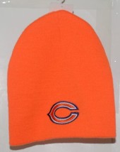 NFL Team Apparel Licensed Chicago Bears Orange Winter Cap - £14.38 GBP