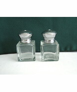 Vintage Individual Glass Salt and Pepper Shakers, Miniature Salt and Pep... - $8.00