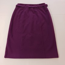 New York & Company Women's Purple Belt Stretch Skirt Size 4 image 9