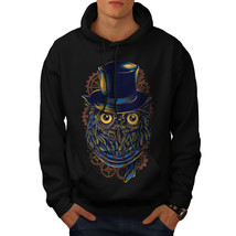 Wellcoda Owl Cool Fashion Mens Hoodie, Sir Bird Casual Hooded Sweatshirt - £25.79 GBP+