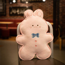 Cartoon Gingerbread Man Plush Toys Rabbit Dinosaur Bear Cat Biscuit Pillow Stuff - £21.95 GBP