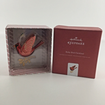 Hallmark Keepsake Christmas Ornament Ruby Red Cardinal Premium Metal New 2016 - £59.17 GBP