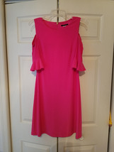 Tommy Hilfiger Bright Pink Ladies Size 6 Cut Open Shoulder Dress (NWD) - £27.26 GBP