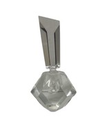 Vintage Perfume Bottle crystal Clear Cut Glass Mid Century Modern Vanity... - $25.65 CAD