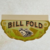 Cigar Label Bill Fold Embossed Gilded BACK FLAP Tobacco Box Label - £18.47 GBP