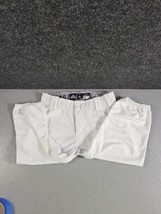 Adidas Boys Baseball Pants L  youth white, tapered Knicker bottom - $9.06
