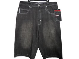 Southpole Men&#39;s Vintage Jeans Shorts Black Size 34 Rare NWD! - £50.31 GBP