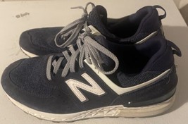 New balance 574 men 9 shoes navy blue - £31.32 GBP