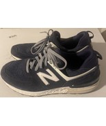New balance 574 men 9 shoes navy blue - £31.15 GBP