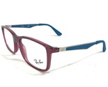 Ray-Ban Kids Eyeglasses Frames RB1570 3722 Blue Clear Purple Square 49-1... - £21.86 GBP