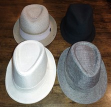 Fedora Hat Apt.9 Stacy Adams 4 Piece Lot Classic Cuban Short Brim - $39.99