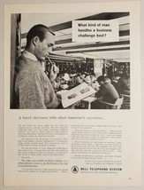 1962 Print Ad Bell Telephone System College Students in Library Studying - $15.79