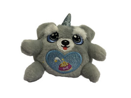 Zuru * Rainbocorns ~ 4&quot; Plush ~ Gray Puppycorn - Sparkle Heart - £7.88 GBP