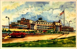 Vintage Ted Lewy Art POSTCARD-SEATTLE Tacoma International Airport, Wa BK65 - £4.35 GBP