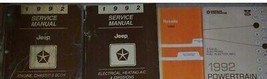1992 Jeep Cherokee Wagoneer Wrangler Service Shop Repair Manual Set W RECALLS - £256.36 GBP