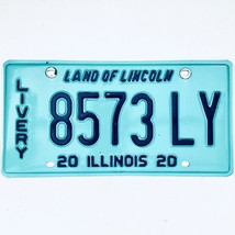 2020 United States Illinois Land of Lincoln Livery License Plate 8573 LY - £14.75 GBP