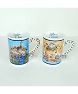 2 Danbury Mint Comical Cat Bath Time &amp; Little Rascal Coffee Mug Gary Pat... - £25.62 GBP