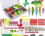 Fishing Lures Kit for Freshwater Saltwater, Bait Tackle Box for Bass Trout - $66.11