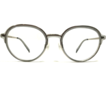 Warby Parker Gafas Monturas WHITAKER 3553 Claro Gris Plata Redondo 49-20... - £58.99 GBP