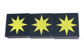 Qwirkle Replacement OEM 3 Yellow Starburst Tiles Complete Set - $7.49