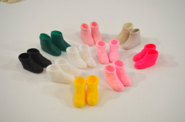 Barbie Doll Hi-Tops Sneakers Shoes Lot of 10 Pairs China / Unmarked Clon... - £38.33 GBP
