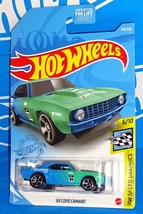 Hot Wheels 2021 Speed Graphics Series #170 &#39;69 COPO Camaro Blue FALKEN TIRES - £2.71 GBP