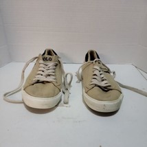 Mens Ralph Lauren Polo Canvas Shoes Size 6 Tan/Beige  - £8.86 GBP