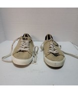 Mens Ralph Lauren Polo Canvas Shoes Size 6 Tan/Beige  - $11.26