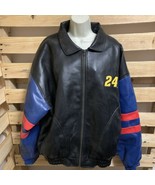 Jeff Gordon #24 Chase Authentic Nascar Mens Size XL Faux Leather Coat KG JD - £77.53 GBP