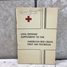 Vintage 1951 Civil Defense Supplement To American Red Cross First Aid Te... - £12.62 GBP